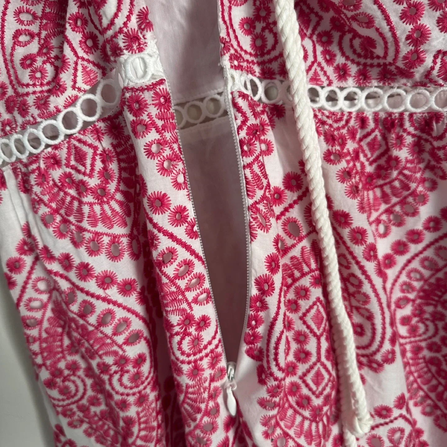 Adelyn Rae halter embroidered midi dress image indicator(7)