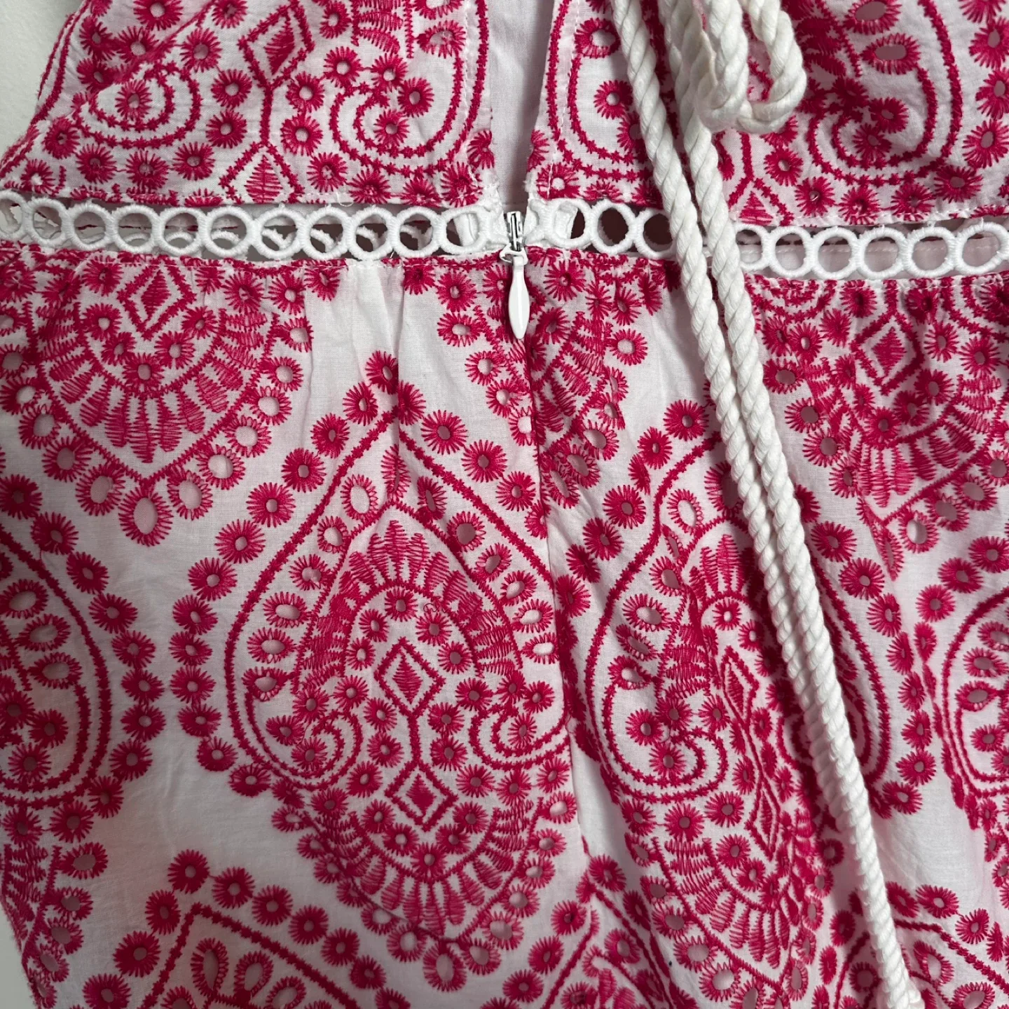 Adelyn Rae halter embroidered midi dress image indicator(6)