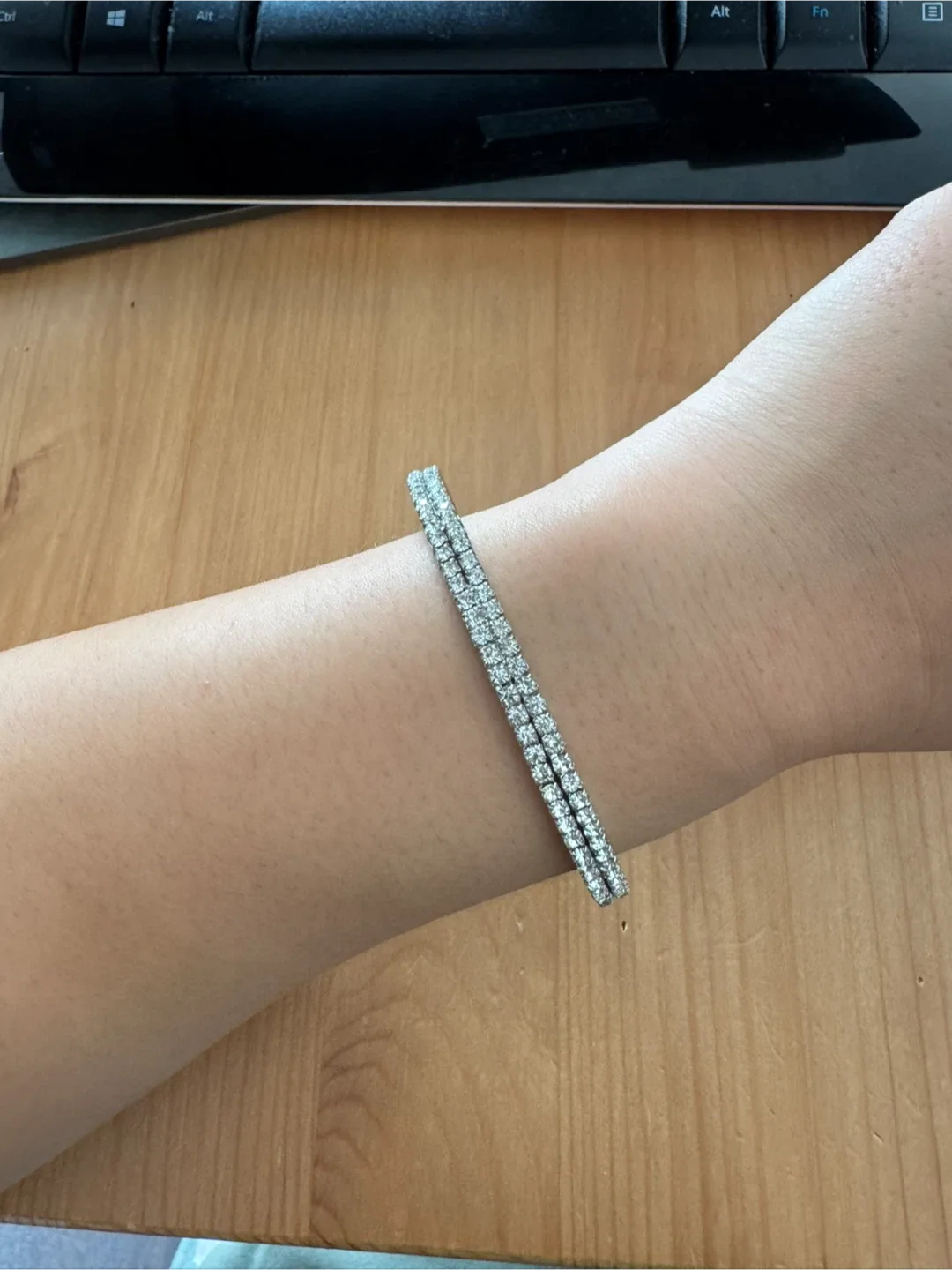 Rhinestone Bangle Bracelet thumbnail