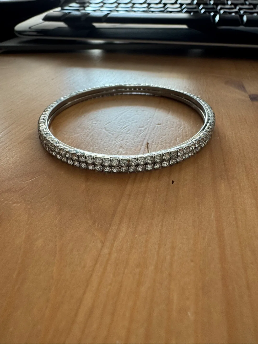 Rhinestone Bangle Bracelet image indicator(2)