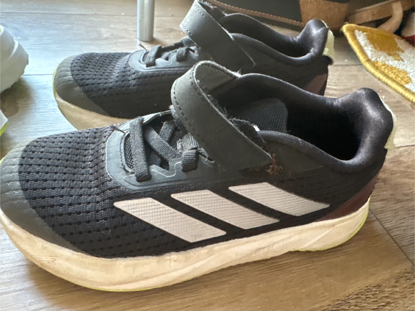 Adidas Kids Black Sneakers Size 11 - photo 2