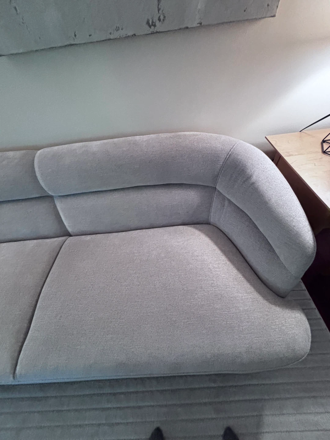 Modern Curved Sofa - Light Beige - Brand New - photo 3