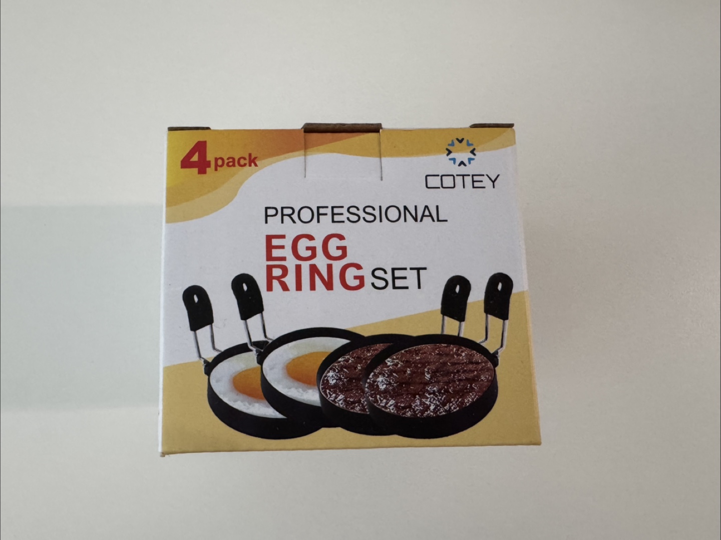 New Cotey Professional Egg Ring Set - 4 Pack