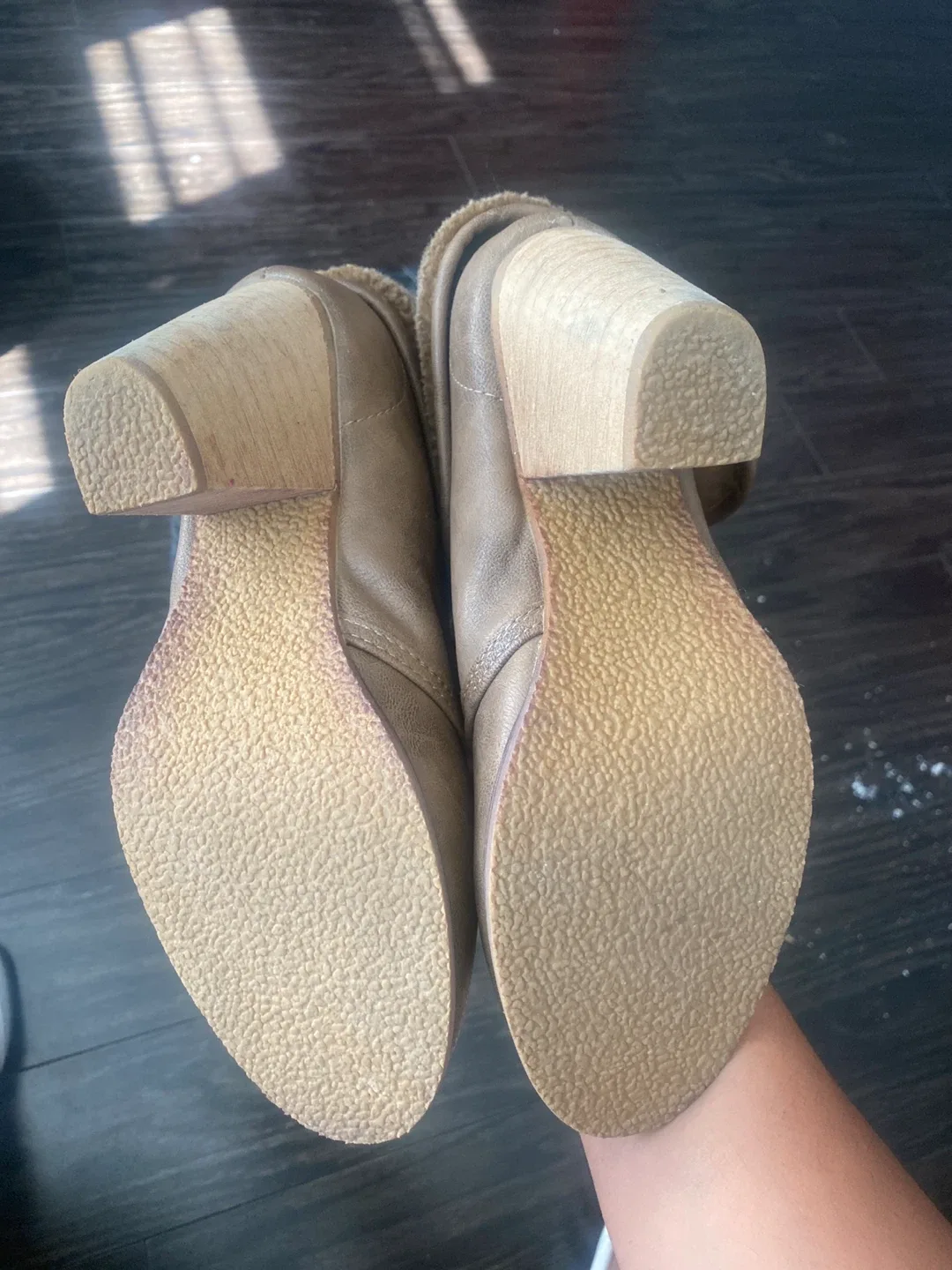 Brown Heeled Boots size 6.5 image indicator(3)