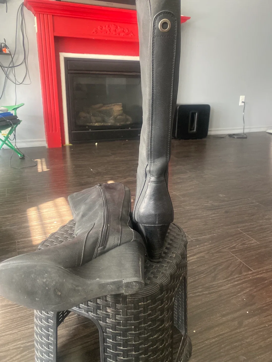 Call It Spring Black Knee High Boots - Size 6 image indicator(3)