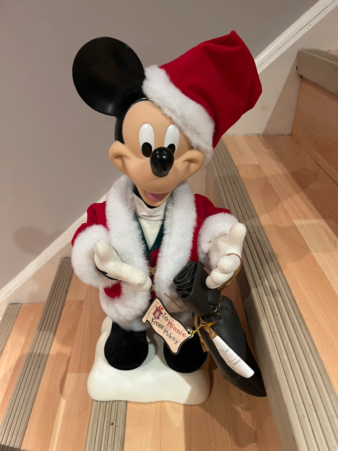 Christmas Mickey Mouse Figurine