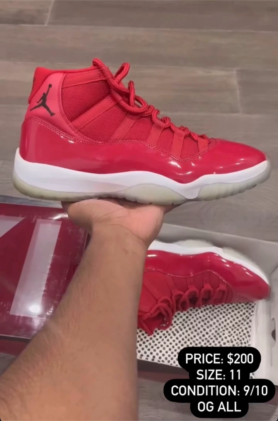Jordan 11 Retro High Red Size 11