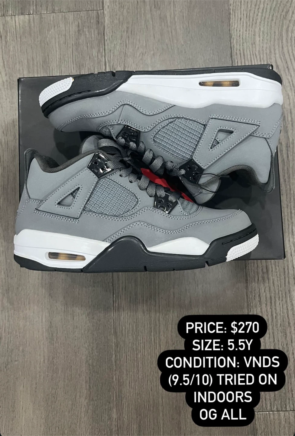 Nike Air Jordan 4 Retro - Size 5.5Y