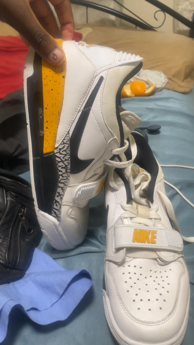 Nike Air Jordan 312 Legacy retro White/Black/Yellow - photo 4