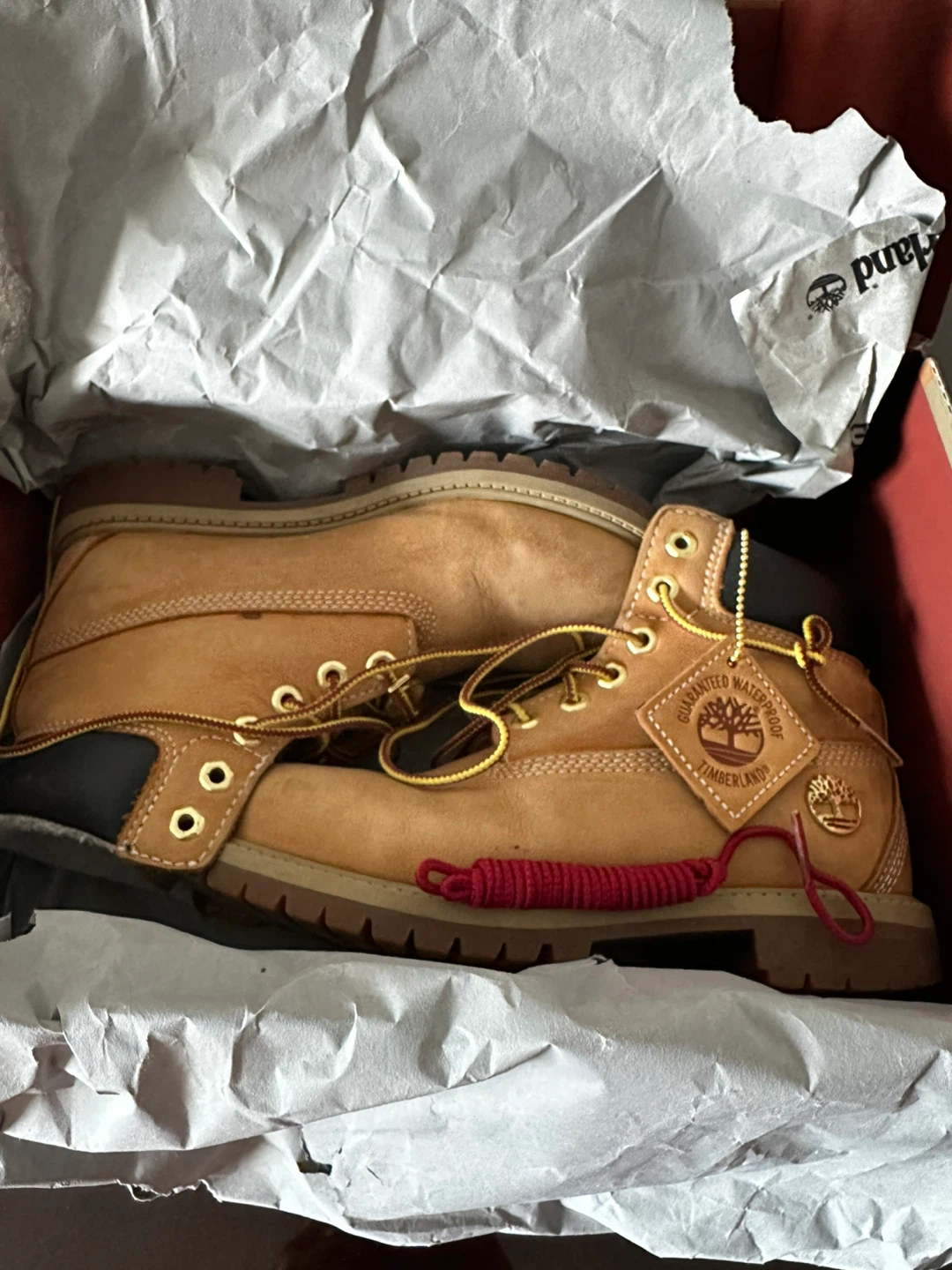 Timberland Wheat Nubuck Boots Kids- Size 3 US or 35 EU