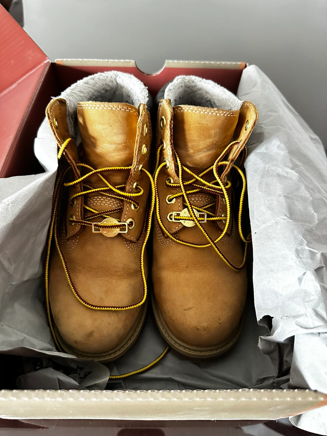 Timberland Wheat Nubuck Boots Kids- Size 3 US or 35 EU - photo 2