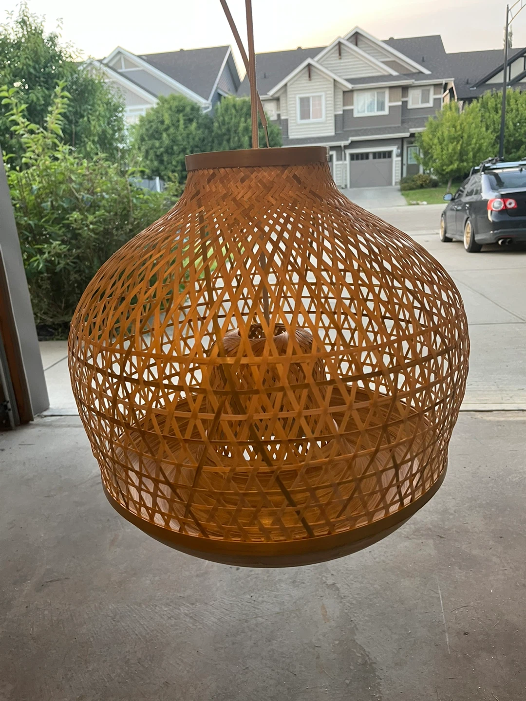IKEA Misterhult Bamboo Pendant Lamp