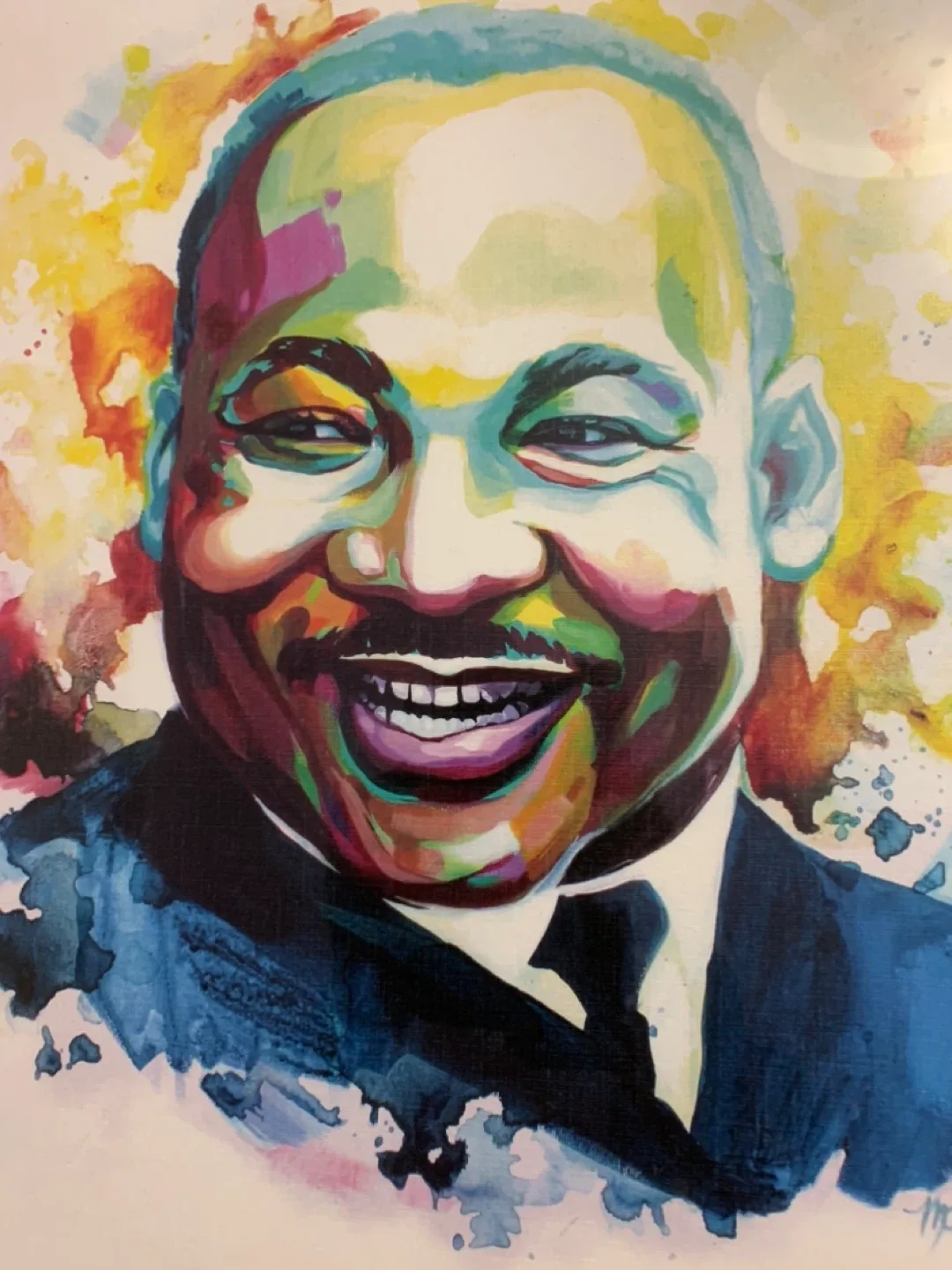 Watercolour Picture of Martin Luther King Jr. image indicator(2)