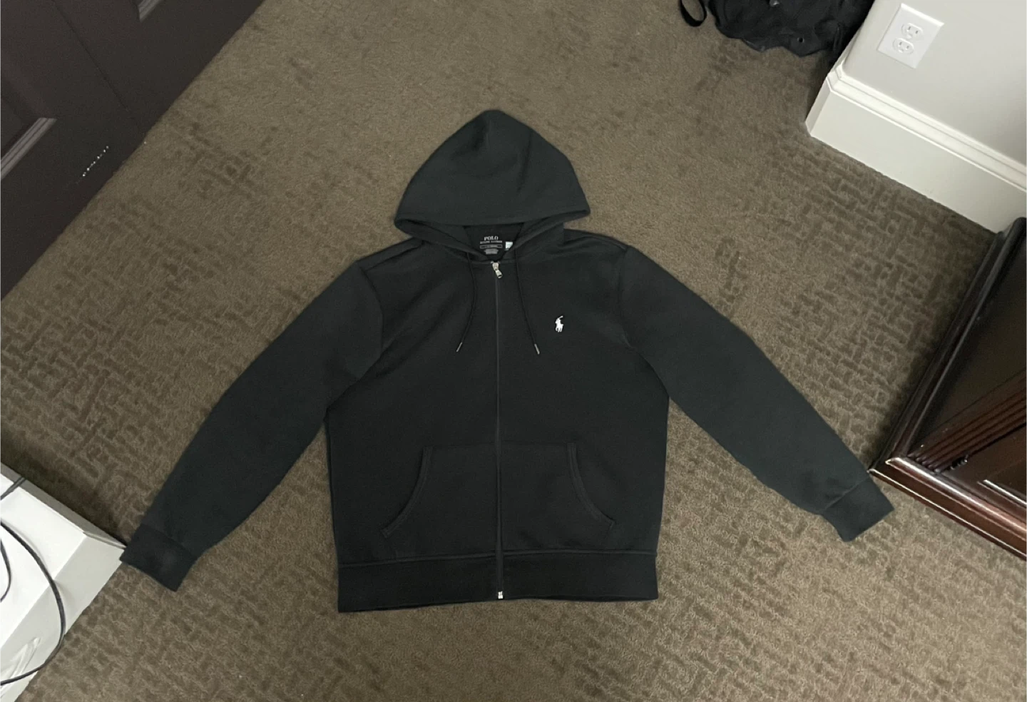 Polo Ralph Lauren Black Hoodie - Size L