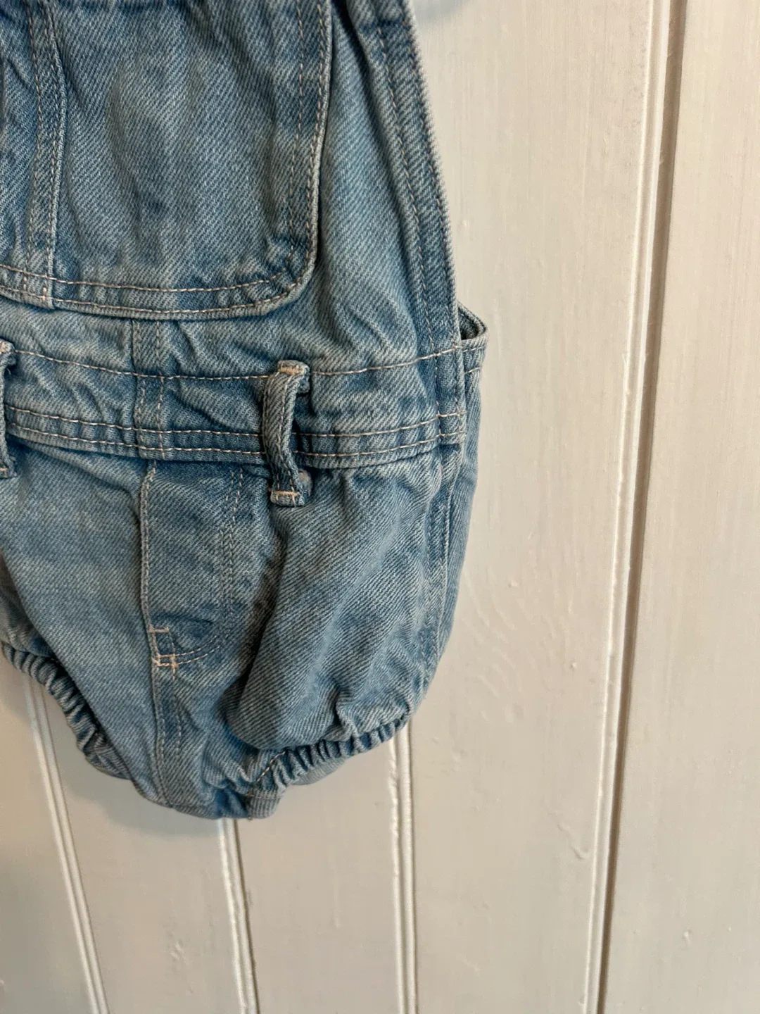 Baby Denim Overalls Romper image indicator(2)