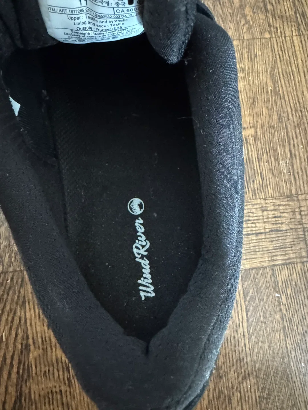 Fila Wind River Black Running Shoes - Size 11 image indicator(2)