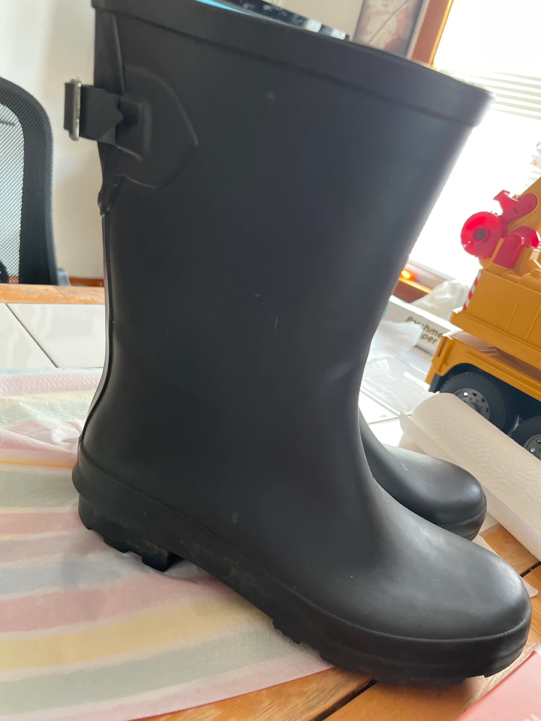 Black Rain Boots