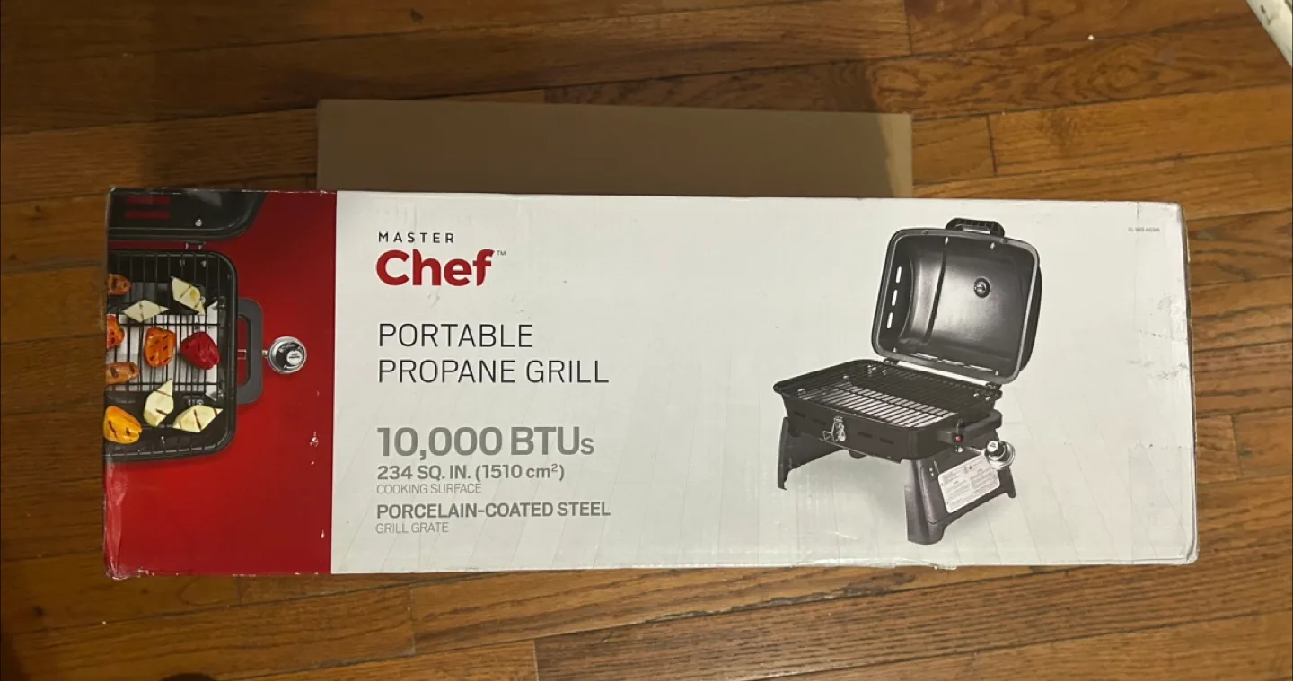 Master Chef Portable Propane Grill - New in Box! thumbnail