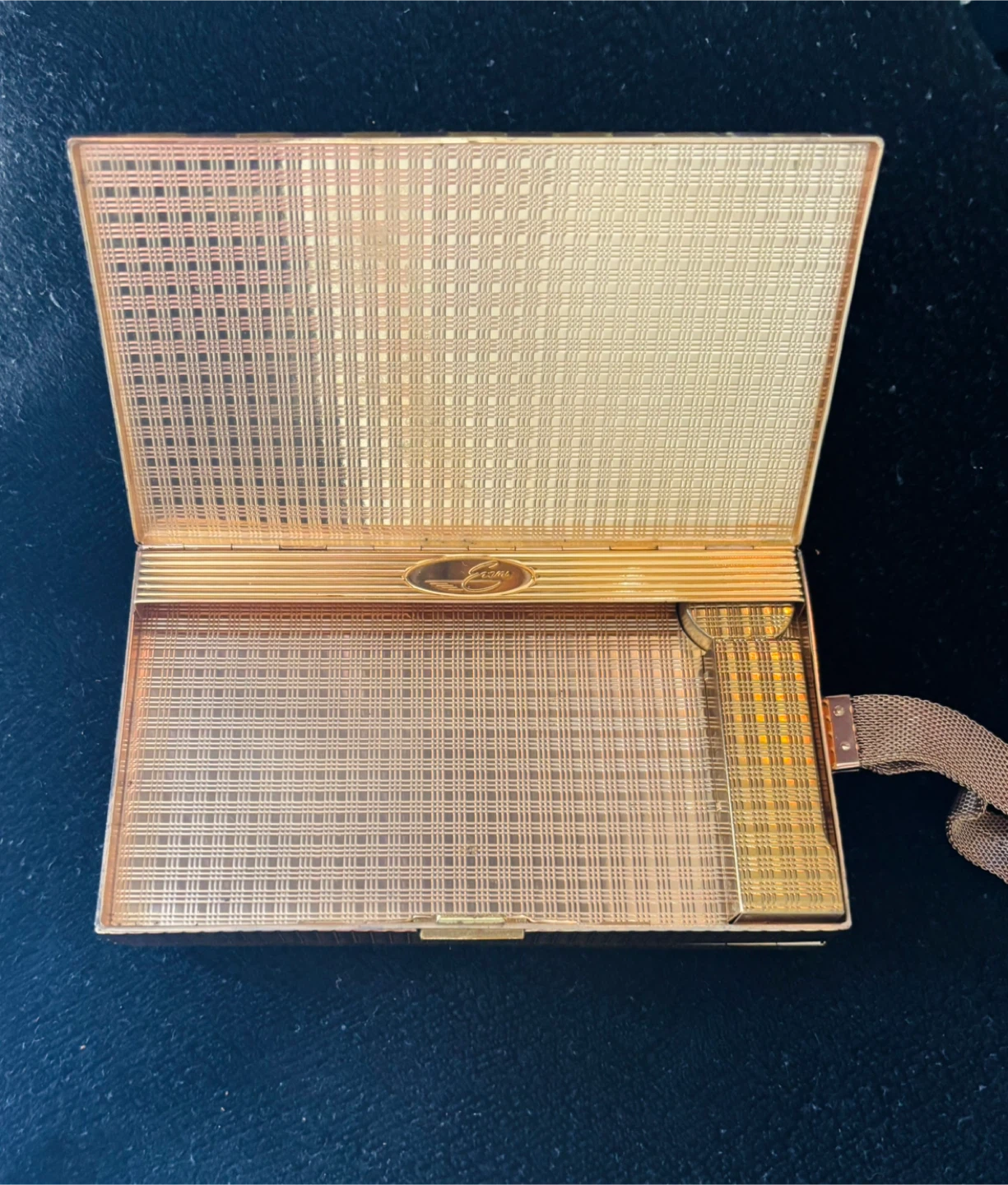 🥕Vintage Evans Brass Makeup Clutch - photo 5
