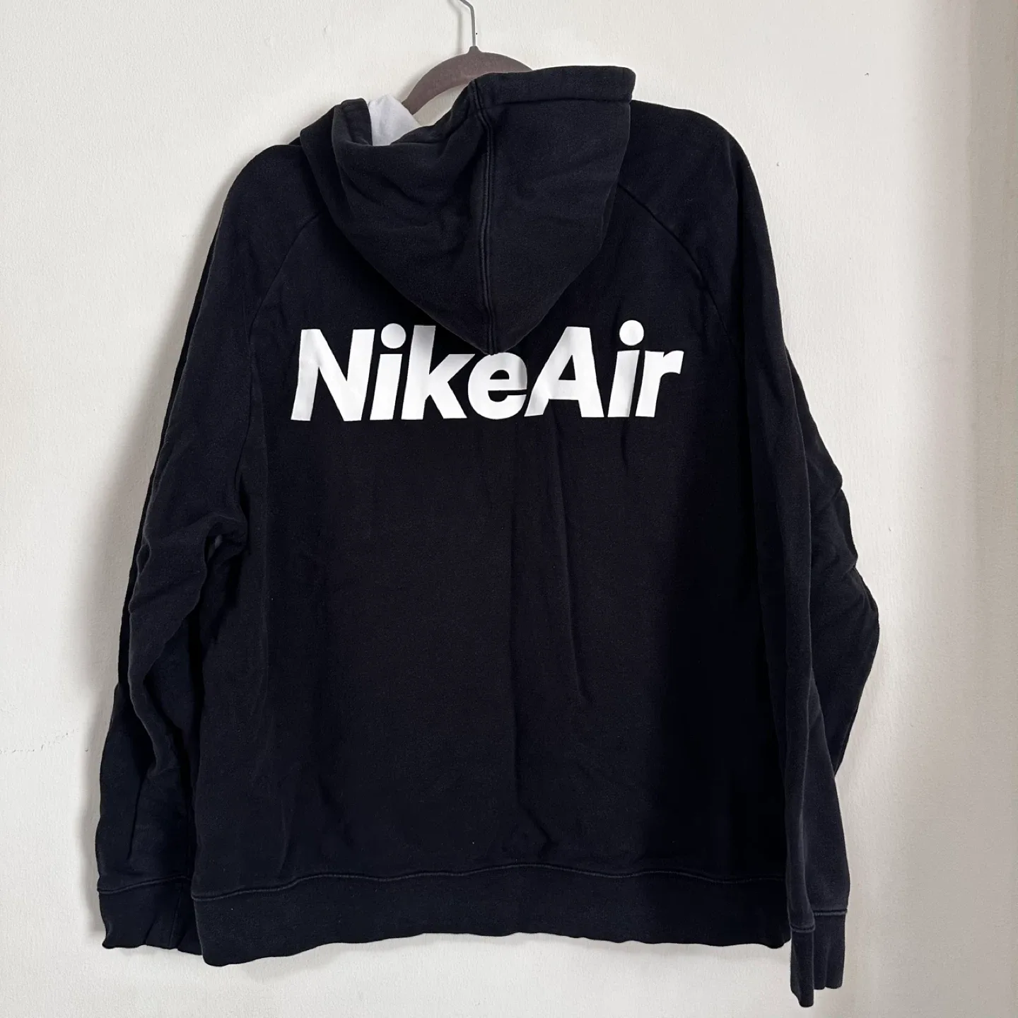 Nike Air Full Zip Hoodie Black/White XL image indicator(2)