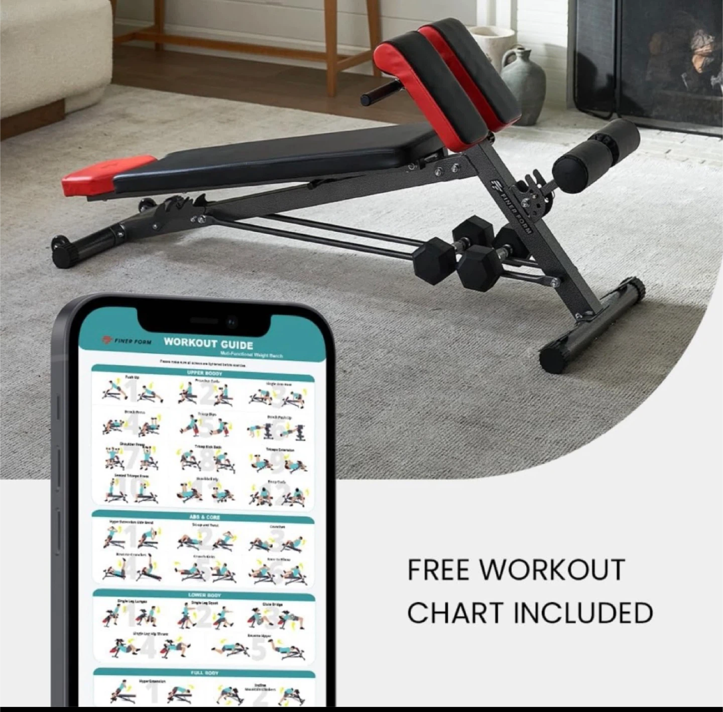 Finer Form Multi-Functional Workout Bench - photo 4