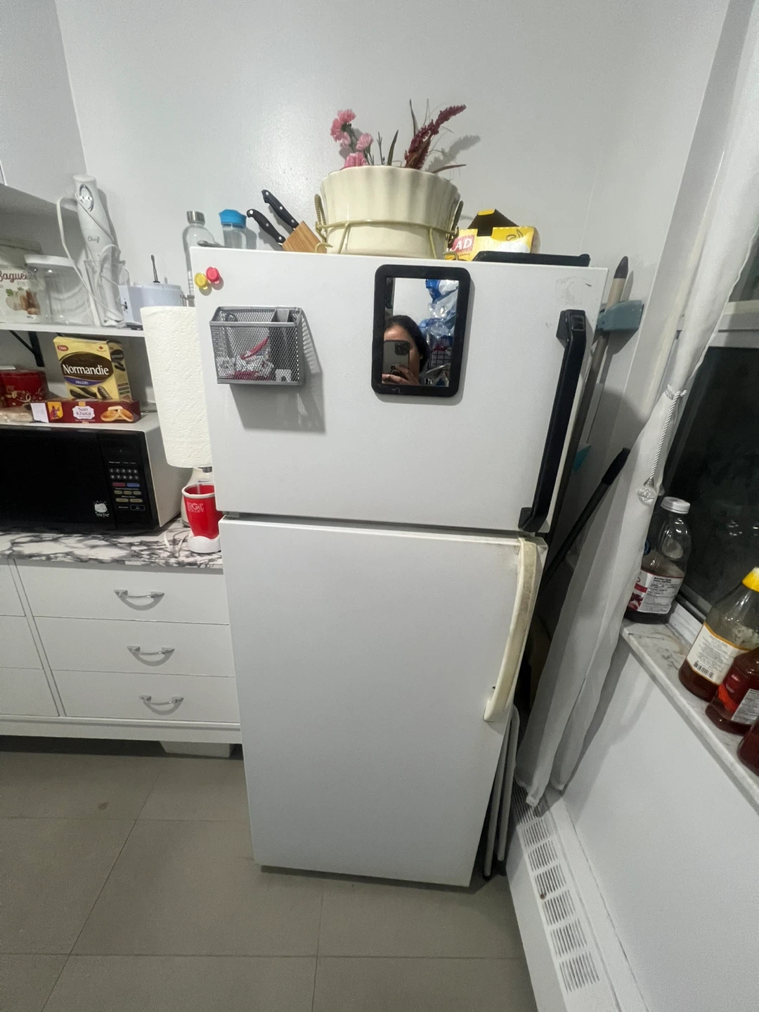 White Refrigerator - Great for Small Spaces