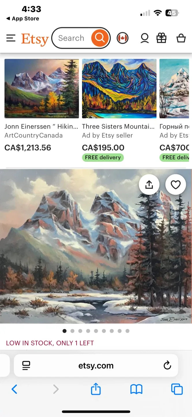 Original Art- Early Jonn Einerssen oil (est. 1980’s) image indicator(7)