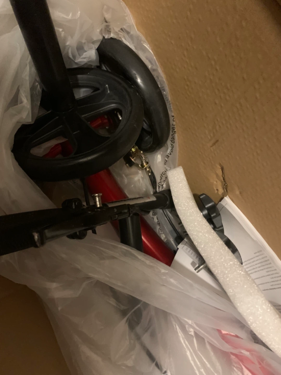 HOMCOM Knee Scooter with Dual Brakes - photo 2