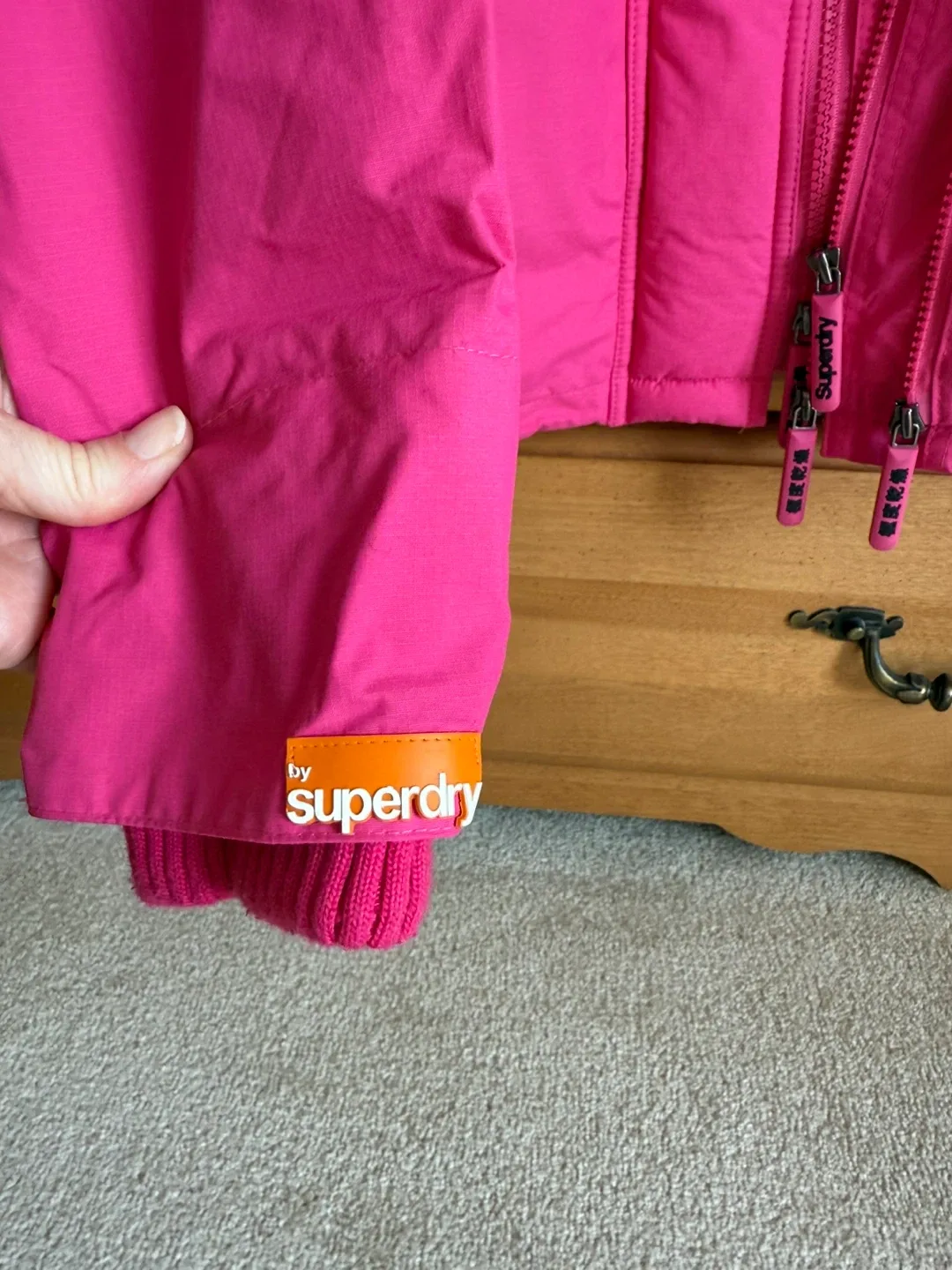 Superdry Double Blacklabel Jacket - Pink, Size Medium image indicator(4)