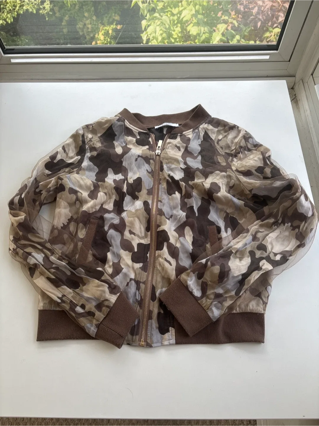 Twin-Set Camo Bomber Jacket - Size Small thumbnail