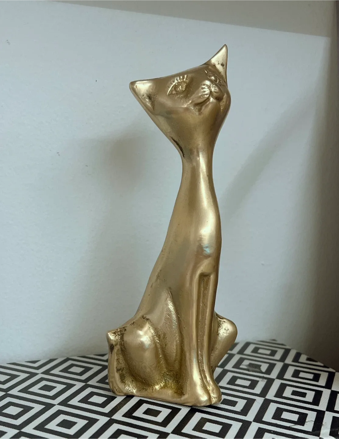 Vintage Brass Cat Figurine thumbnail