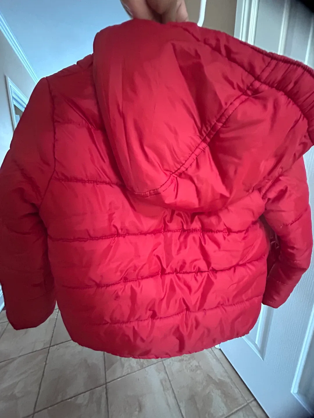 Tommy Hilfiger Red Puffer Jacket, Size 4 image indicator(2)