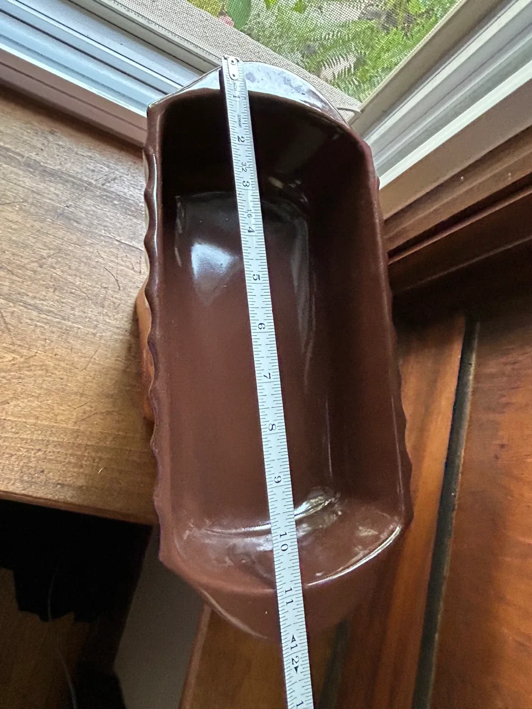 $4 Blue Mountain Pottery 12.25 x 5.5 In planter Loaf Pan #459 image indicator(5)