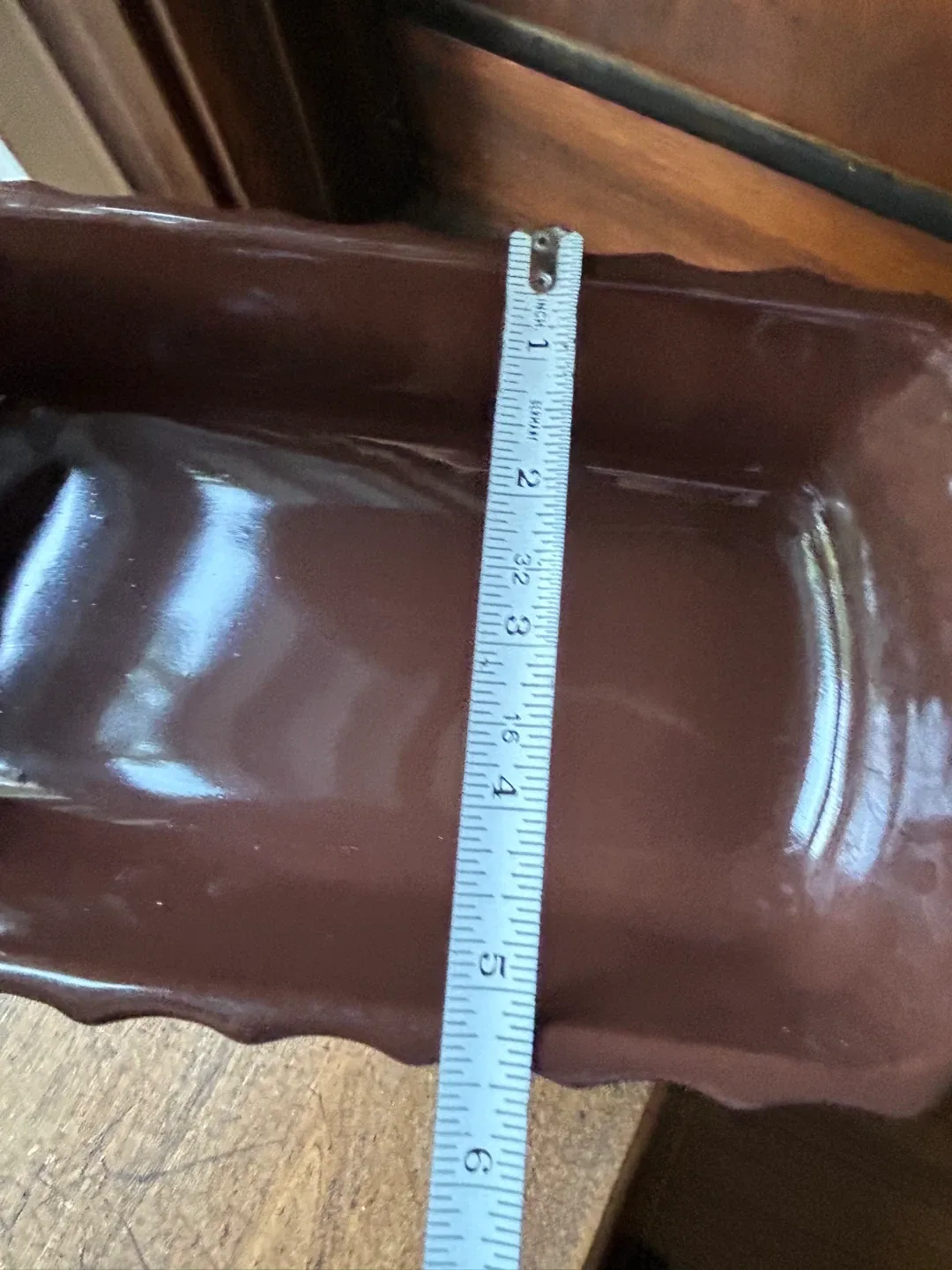 $4 Blue Mountain Pottery 12.25 x 5.5 In planter Loaf Pan #459 image indicator(7)