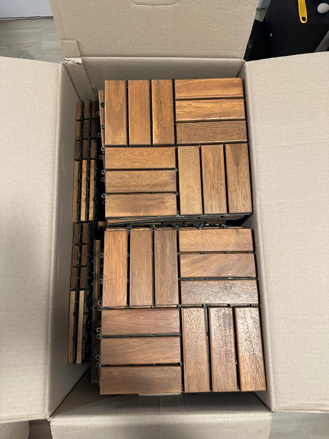 Wooden Deck Tiles - Home Depot - READ DESCRIPTION FOR FULL PRICE