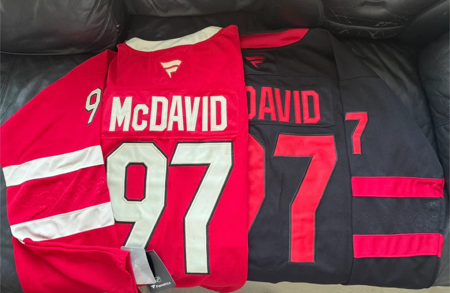 McDavid Hockey Jersey - Red & Black