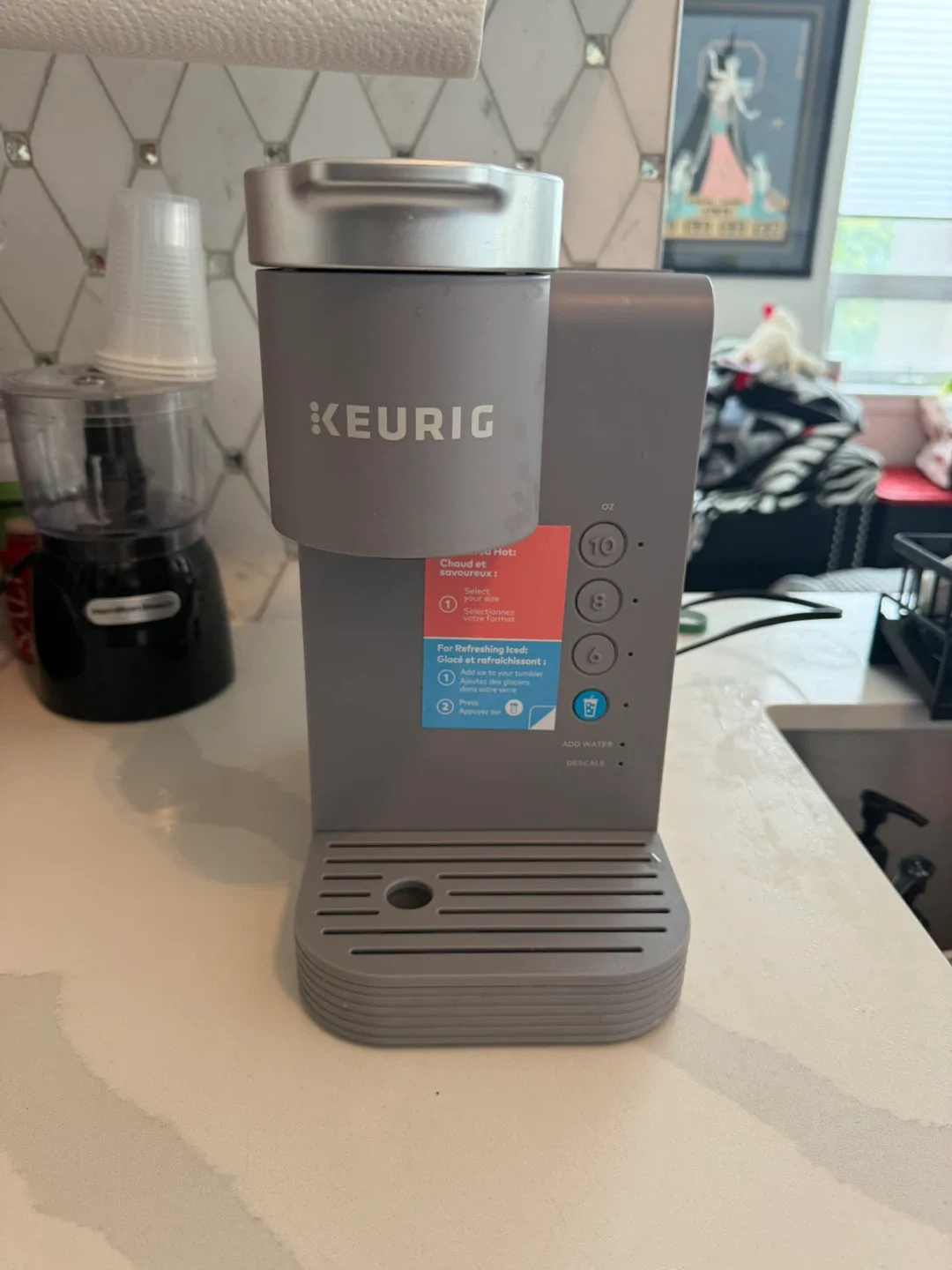 Keurig K-Iced Essentials Single Serve Coffee Maker - Grey thumbnail