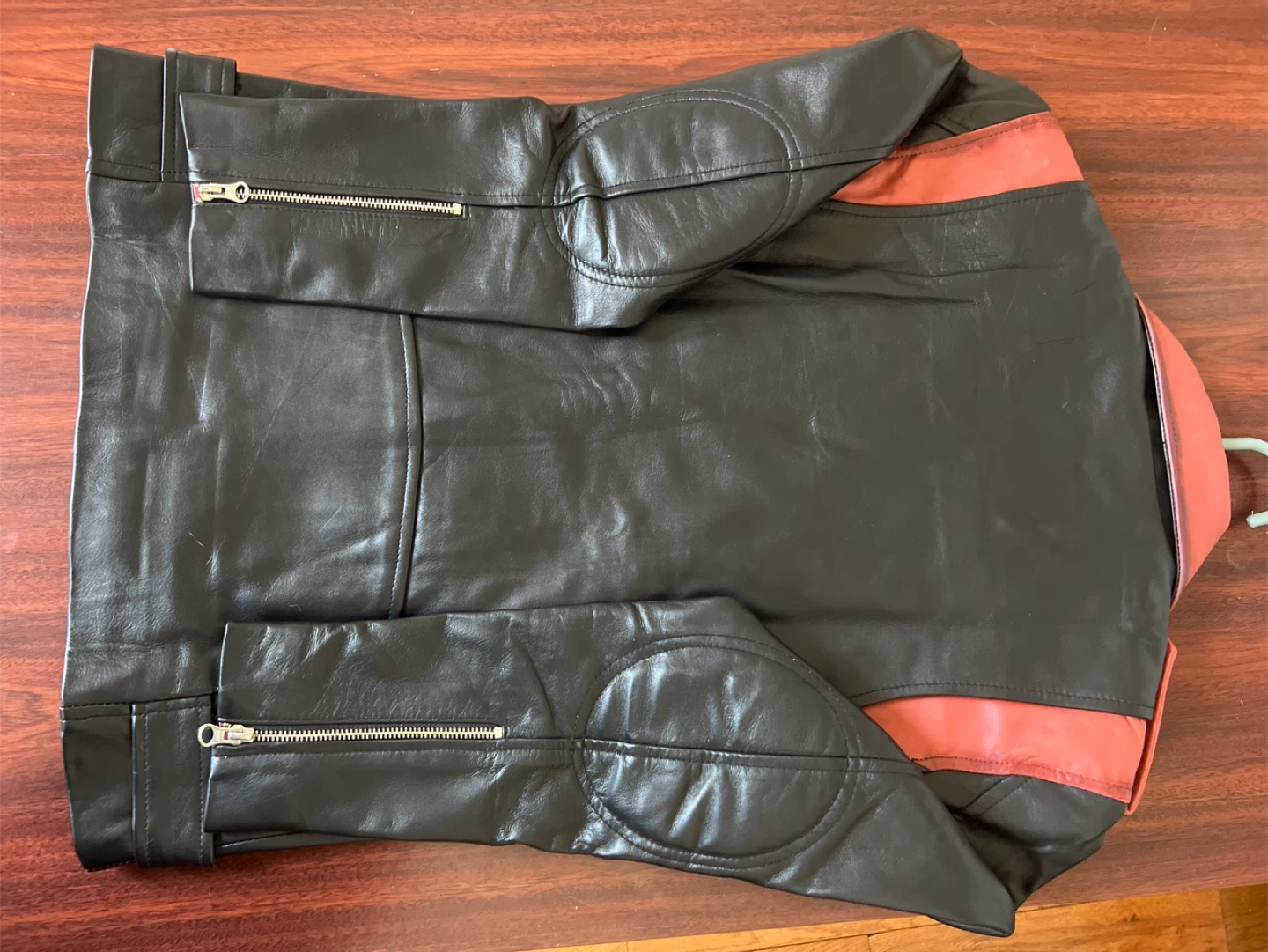 Qawach Black & Red Leather Jacket - photo 2