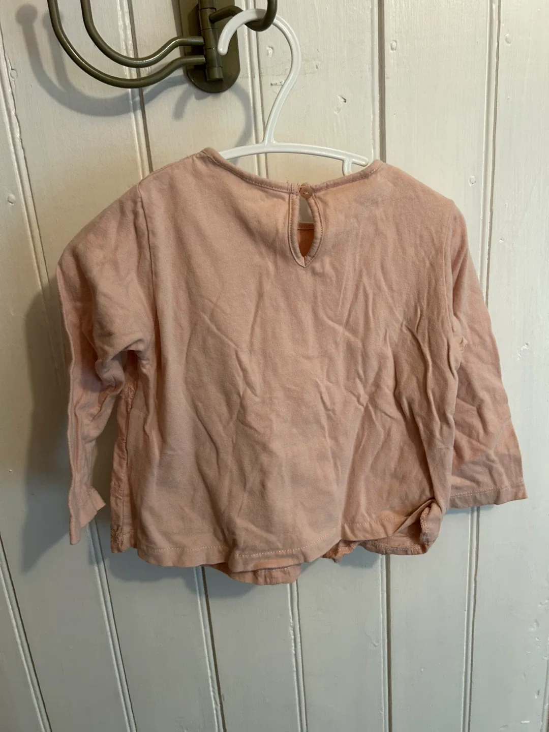 Zara Babygirl Pink Long Sleeve Top - Size 1-1.5 image indicator(3)