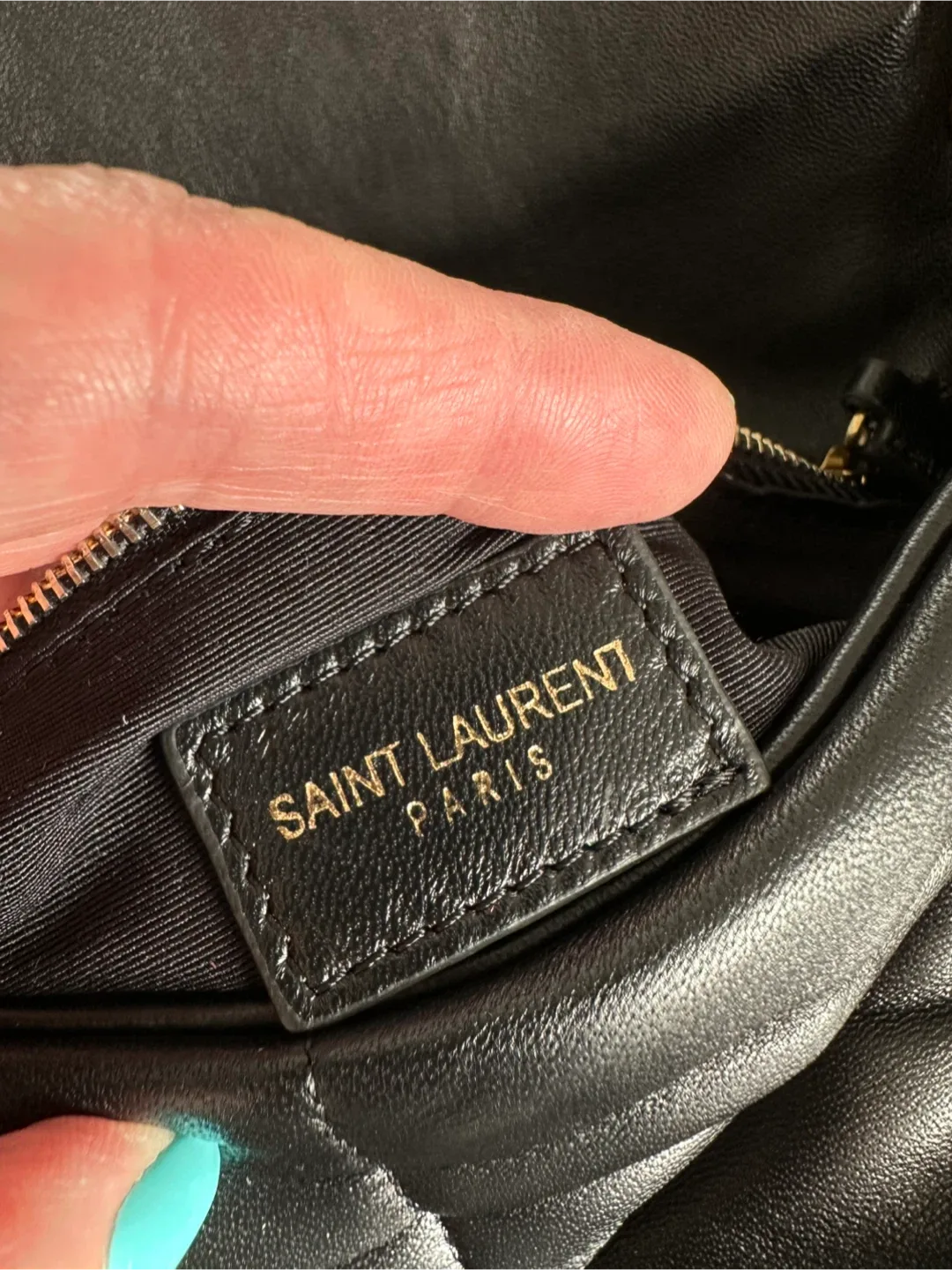 Yves Saint Laurent Black Leather Puffer Bag image indicator(6)