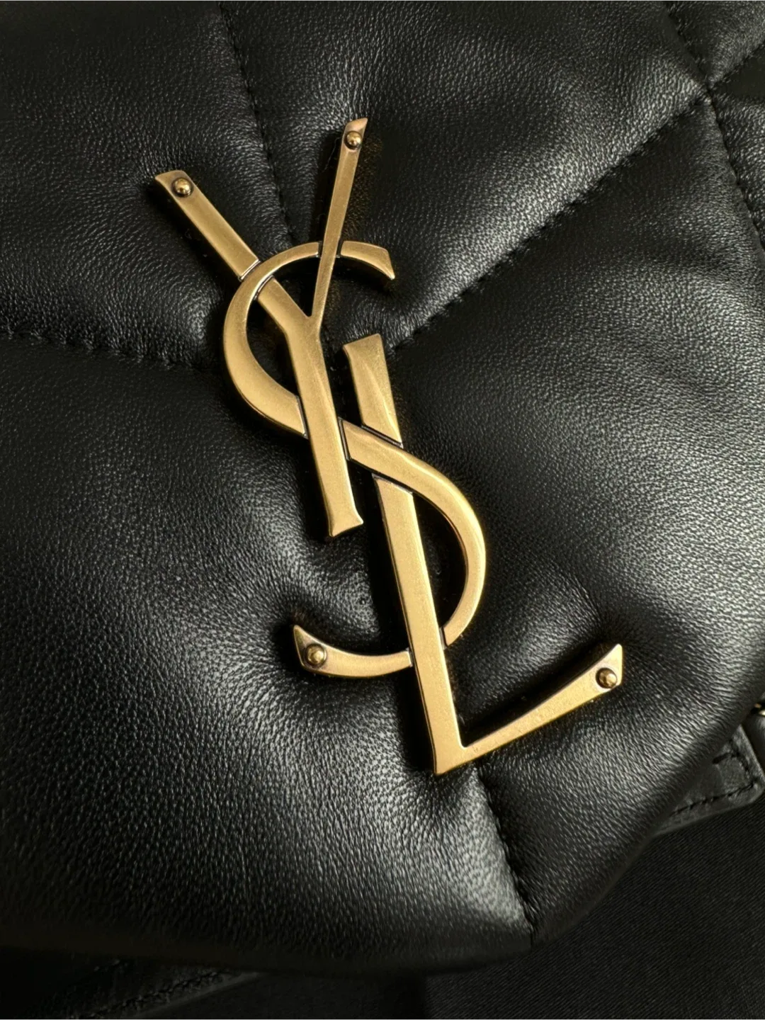 Yves Saint Laurent Black Leather Puffer Bag image indicator(7)