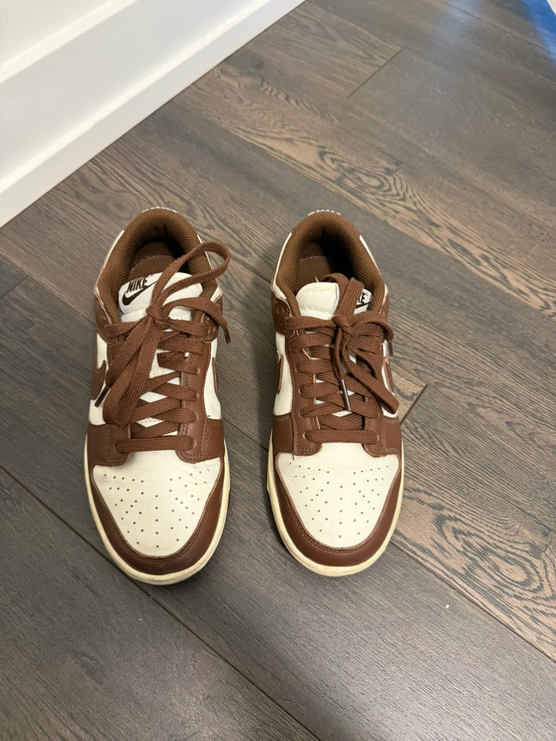 Nike Dunk Low Brown/White, Size 7