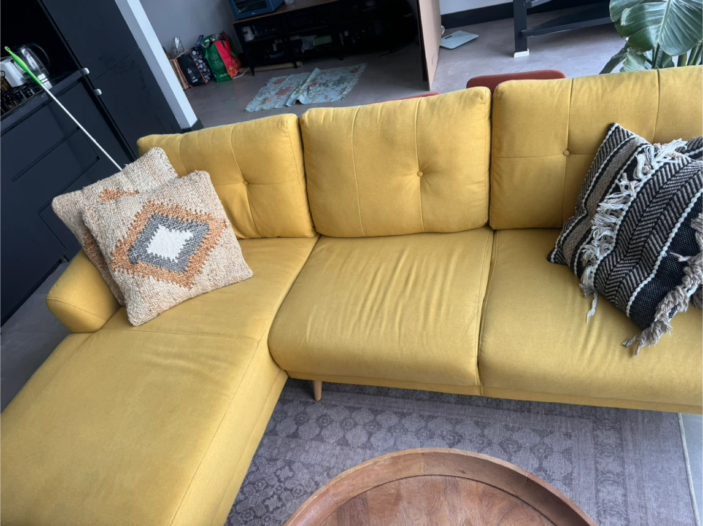 Yellow Sectional Sofa
