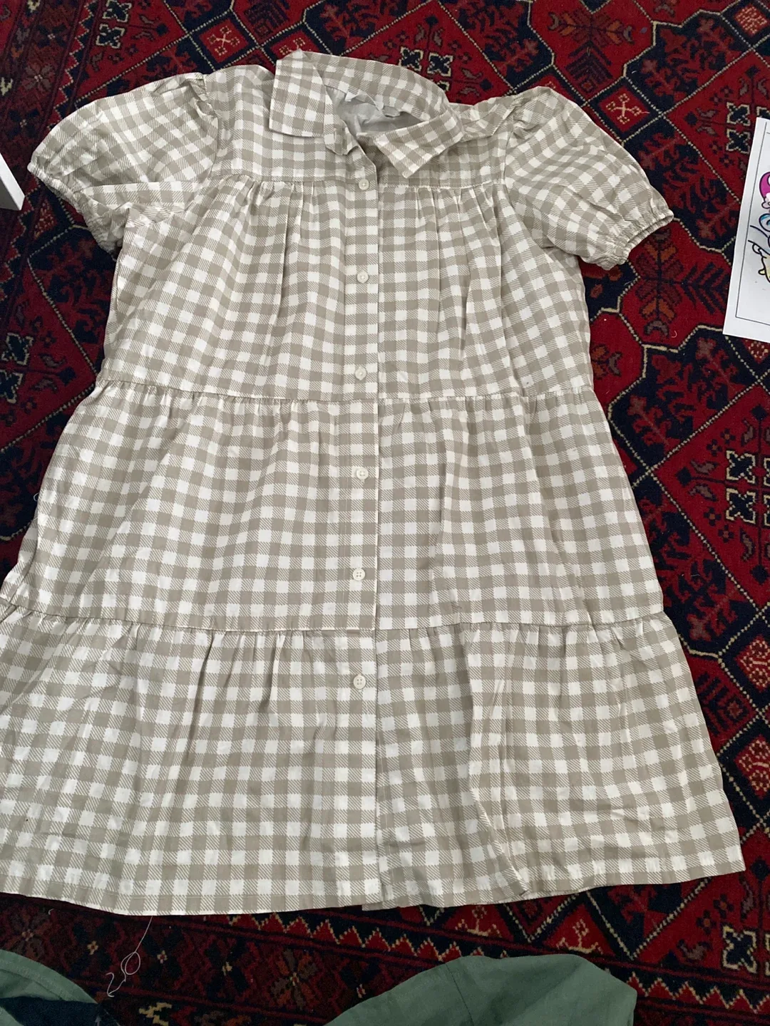 Ardene Gingham Dress - Size L thumbnail