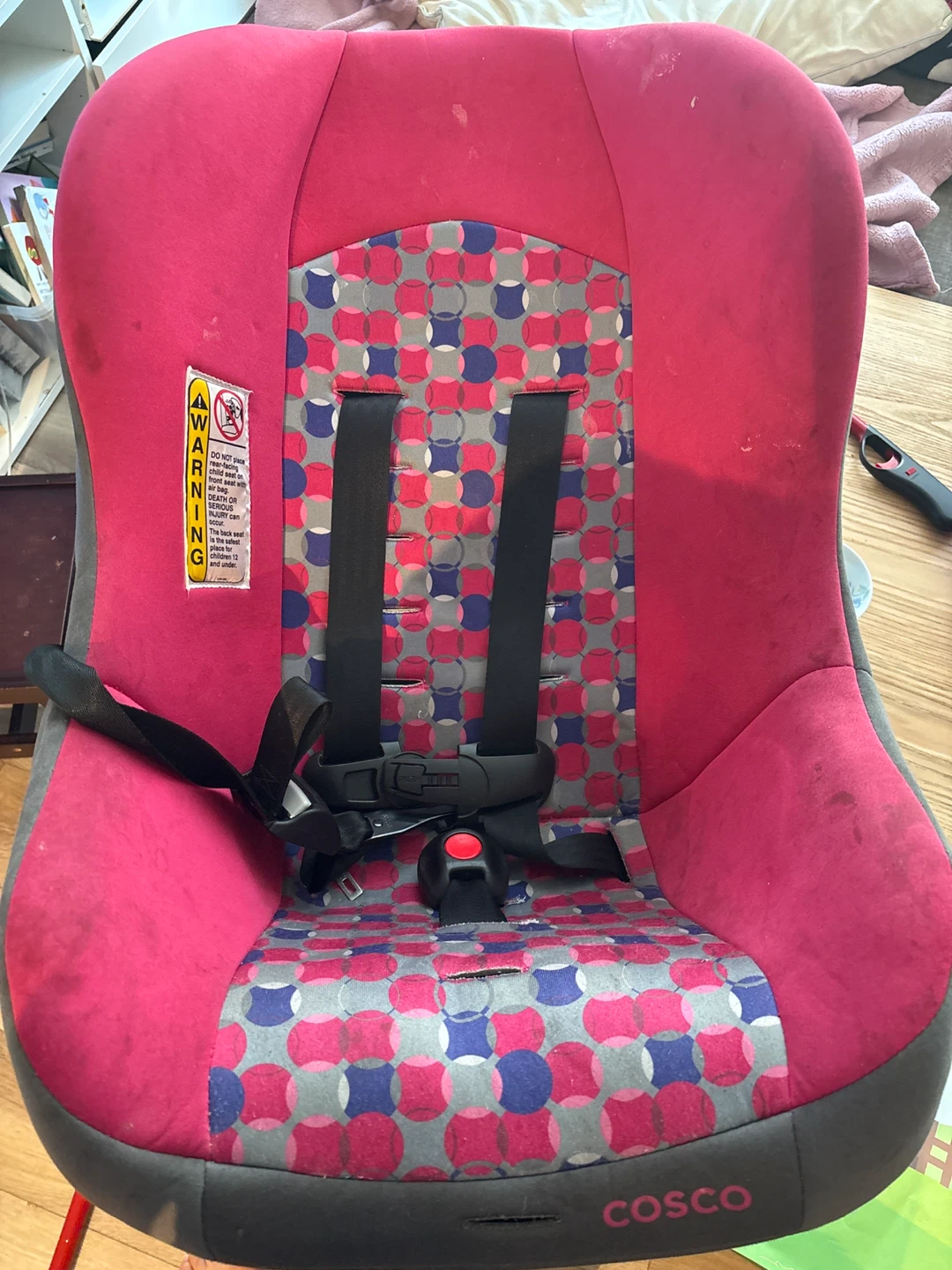 Cosco Car Seat - Pink & Grey