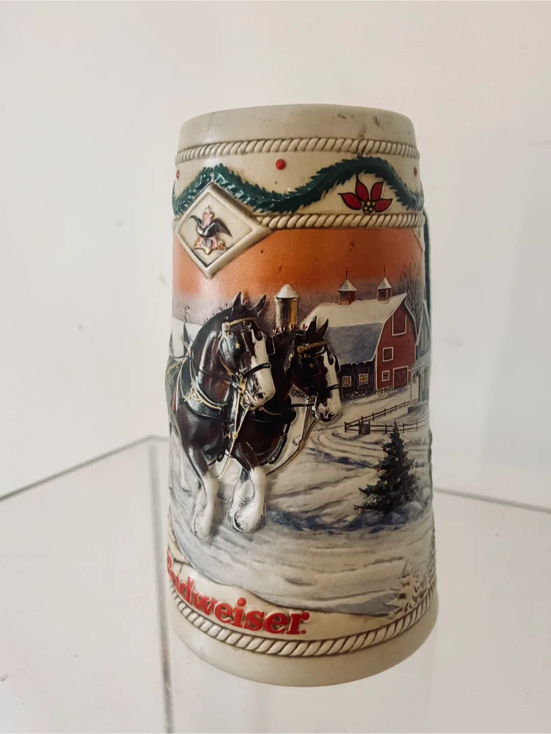 Budweiser 1996 Holiday Stein