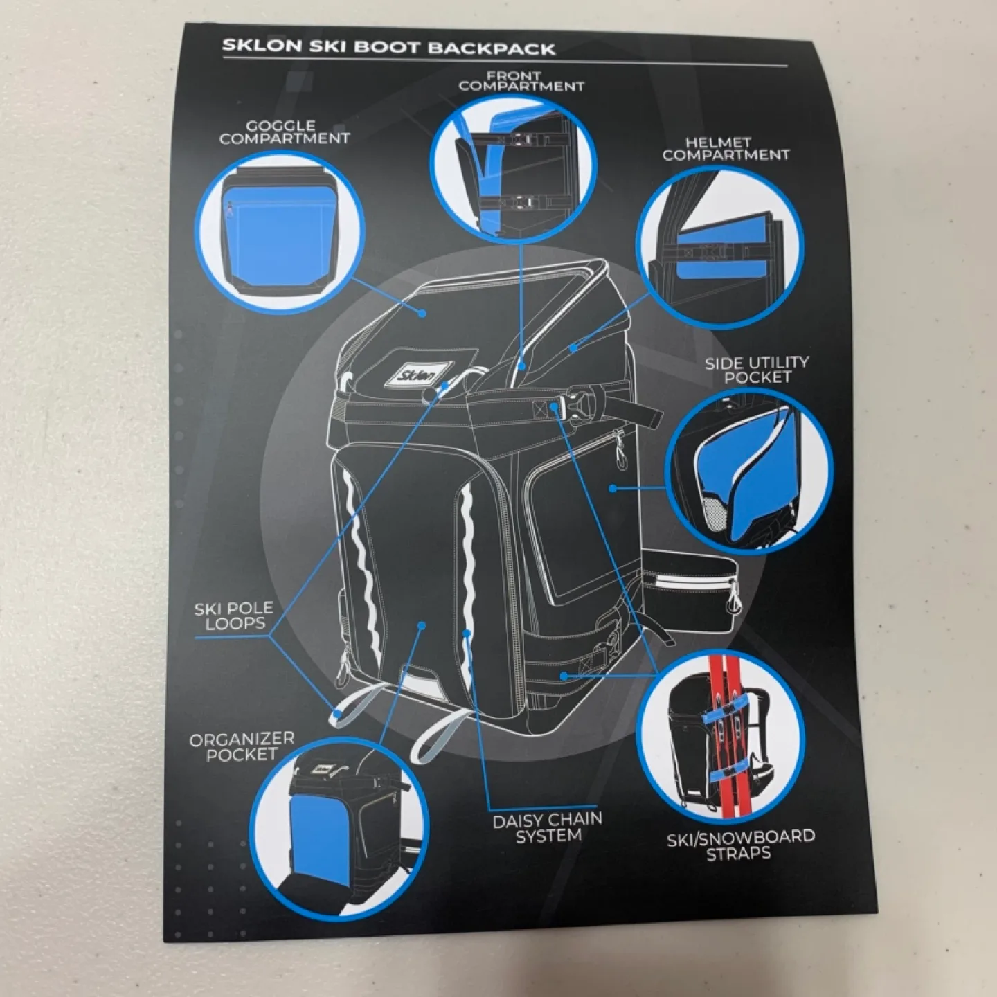 Sklon Ski Boot Backpack 55L-65L Black image indicator(7)