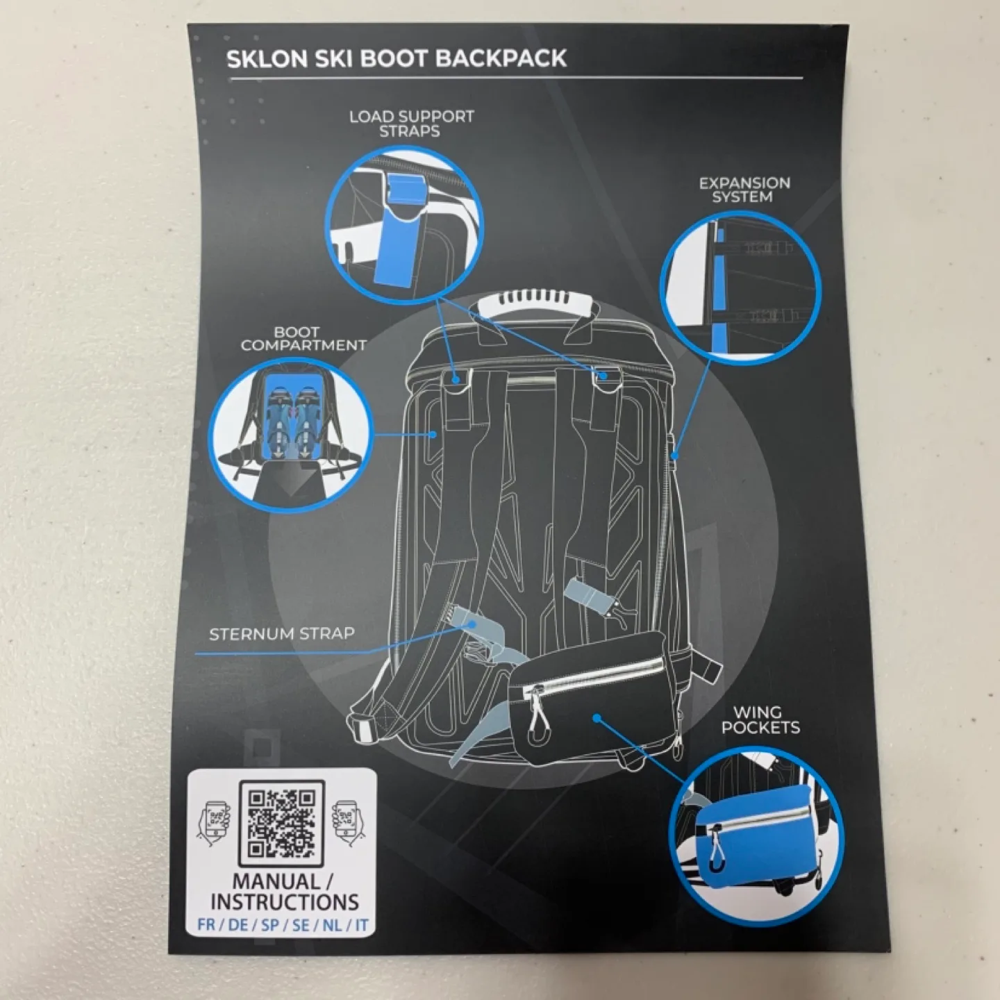 Sklon Ski Boot Backpack 55L-65L Black image indicator(8)