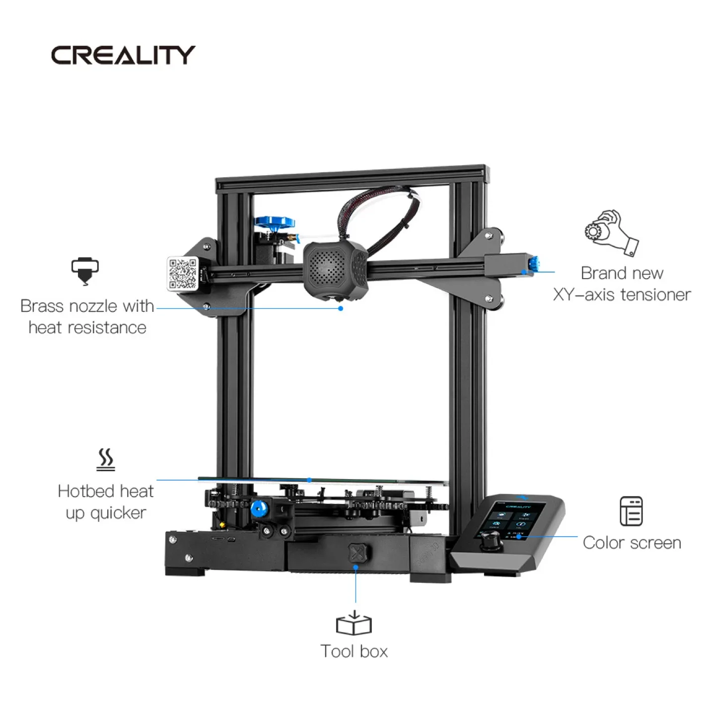 Creality Ender 3 V2 3D Printer image indicator(4)