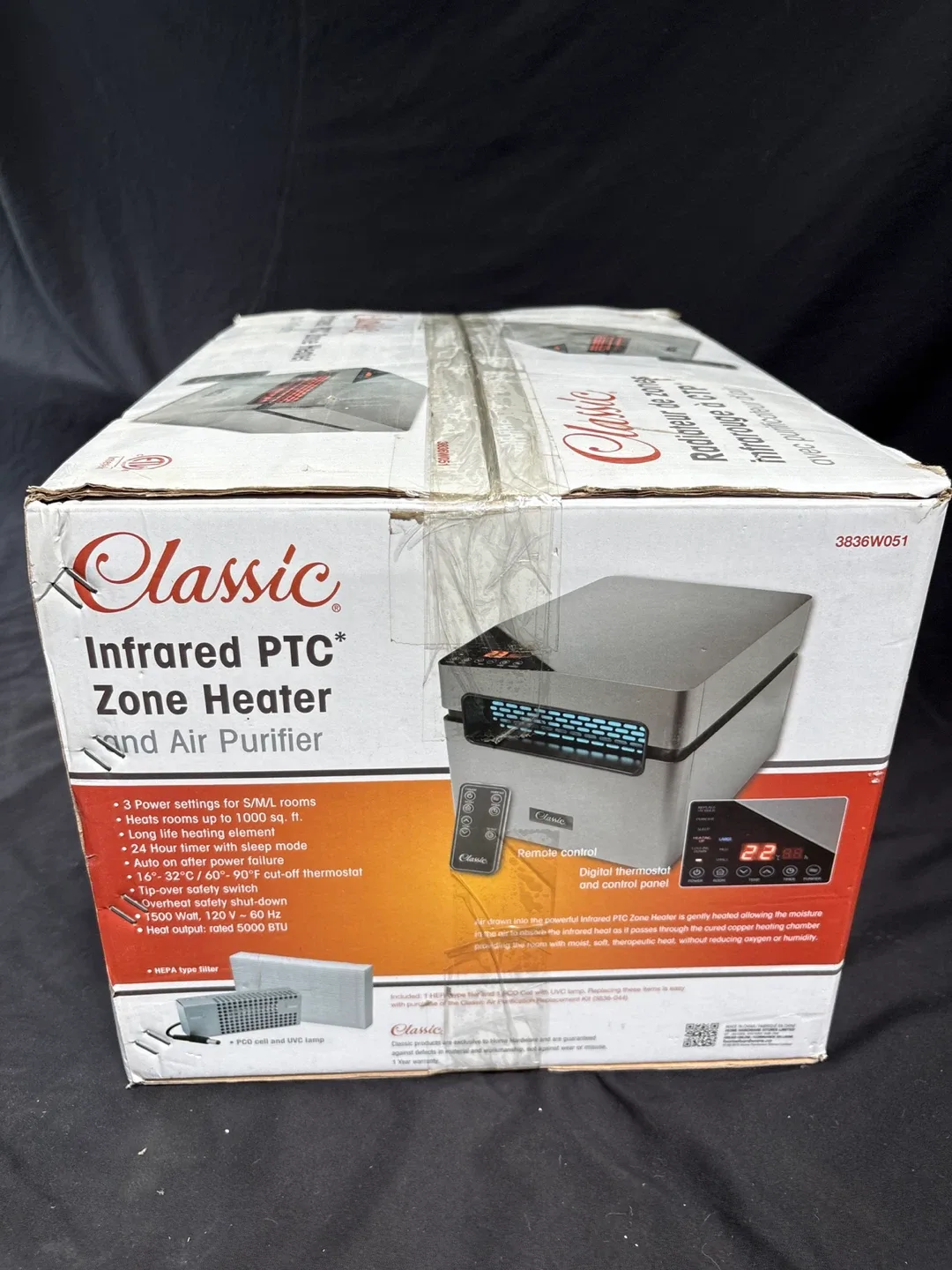 Classic Infrared PTC Zone Heater and Air Purifier image indicator(5)